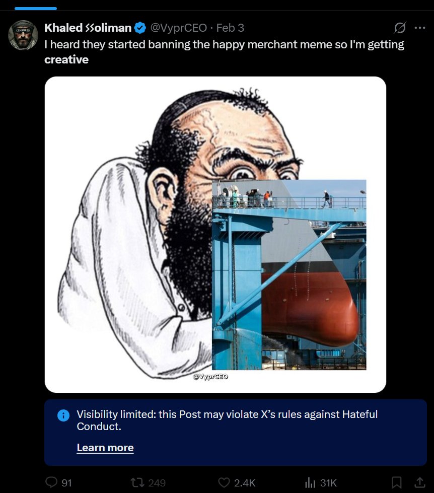 VyprCEO's tweet image. Since they censor any creative use of the hарру merchant, we will use the REAL THING