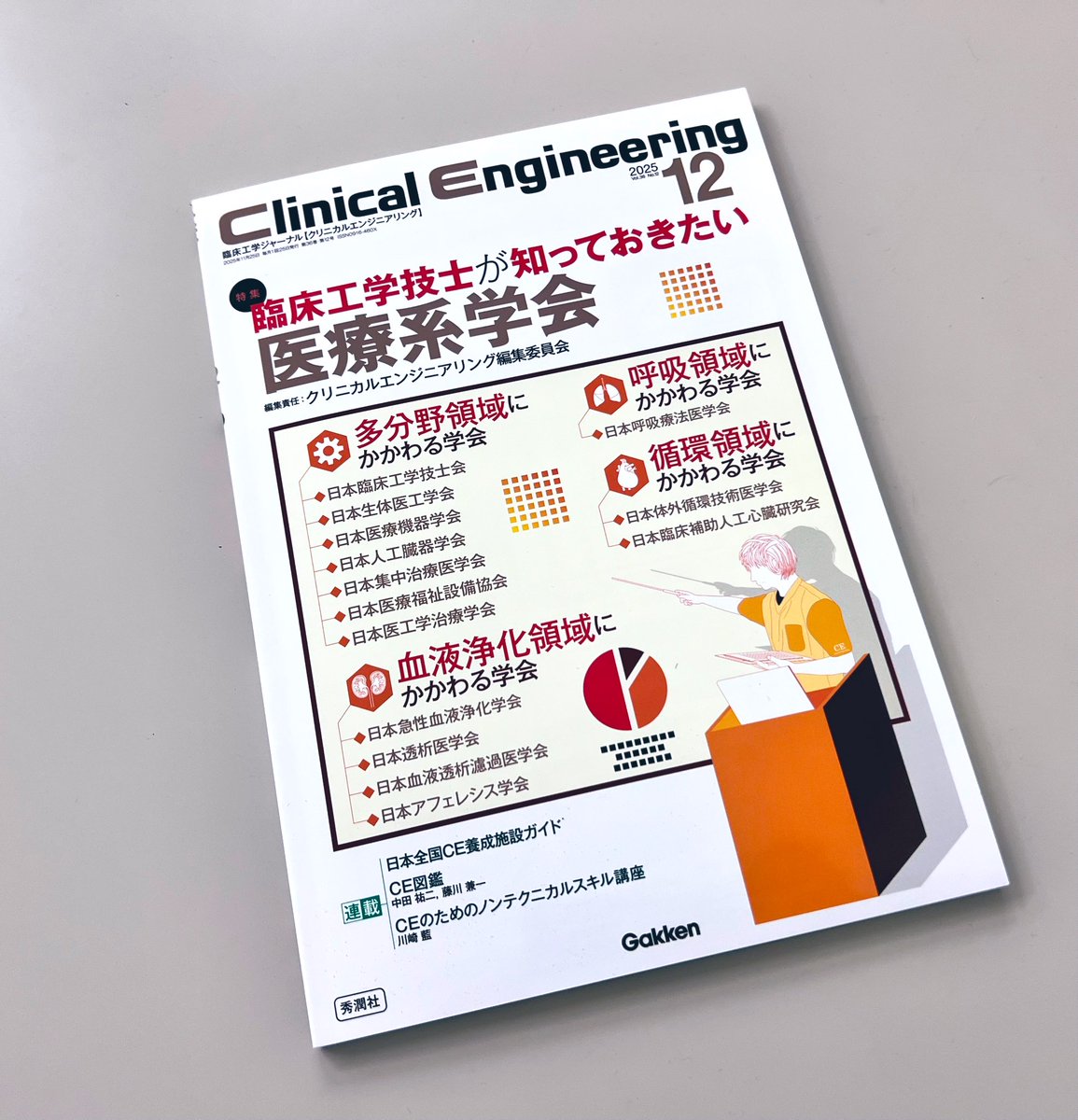 クリニカルエンジニアリング(@CE_Gakken )誌の医療系学会の特集で
