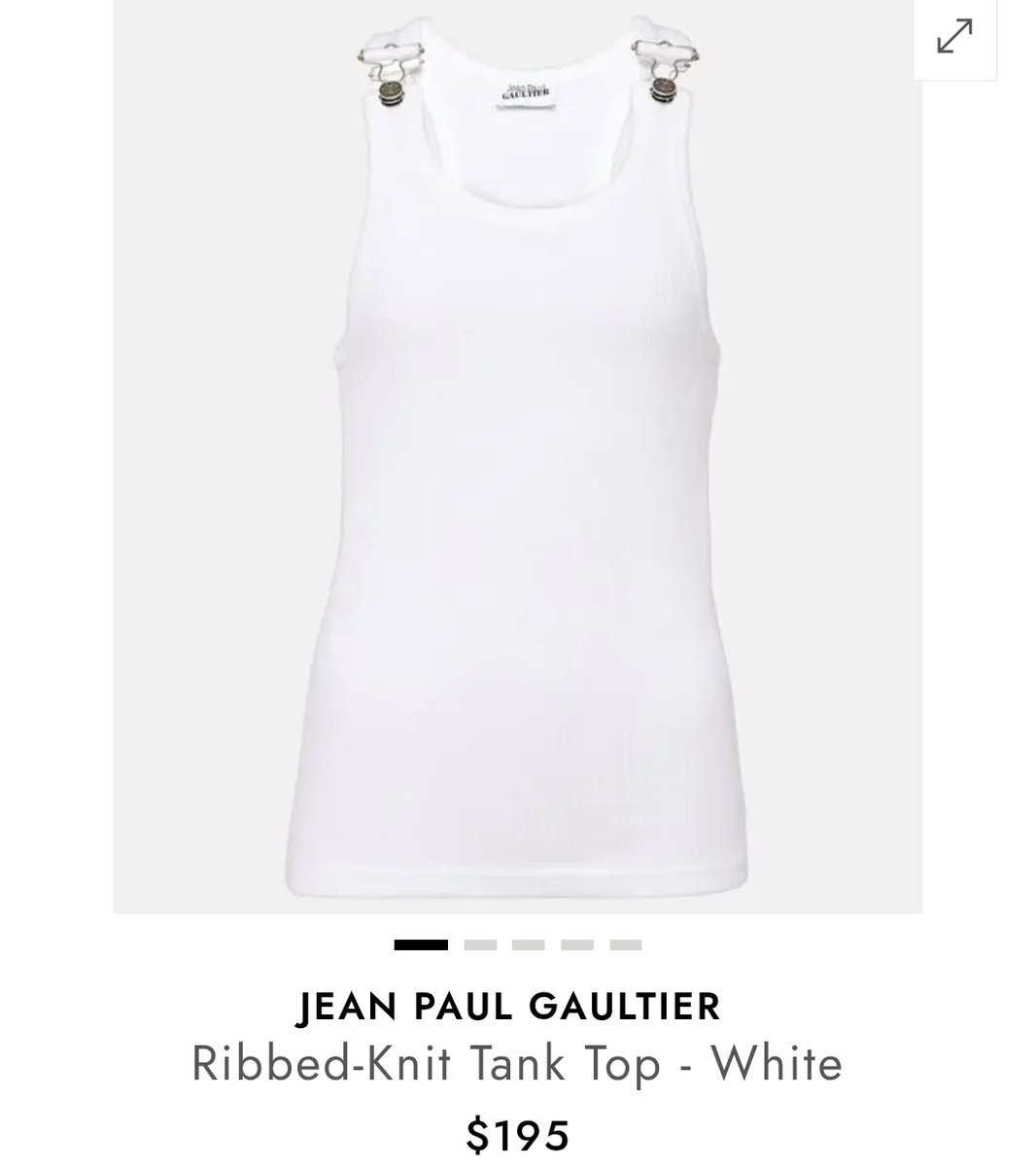 pinkpurple1518's tweet image. Taeyeon wear Jean Paul Gaultier Tank Top