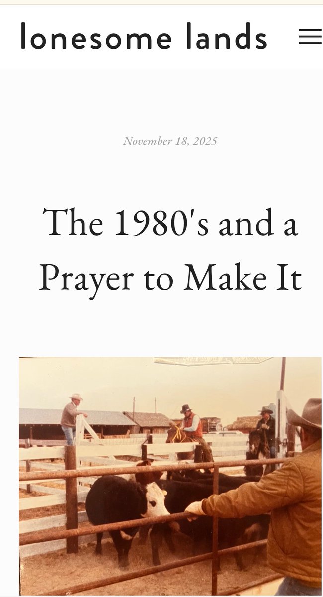 Old_fashioned59's tweet photo. Thanks for sharing your family's story, @yearlins it hits close to home for many of us, especially generational ranch families. https://t.co/AsY8EOw4yC
@LonesomeLands https://t.co/pvZKApog8y