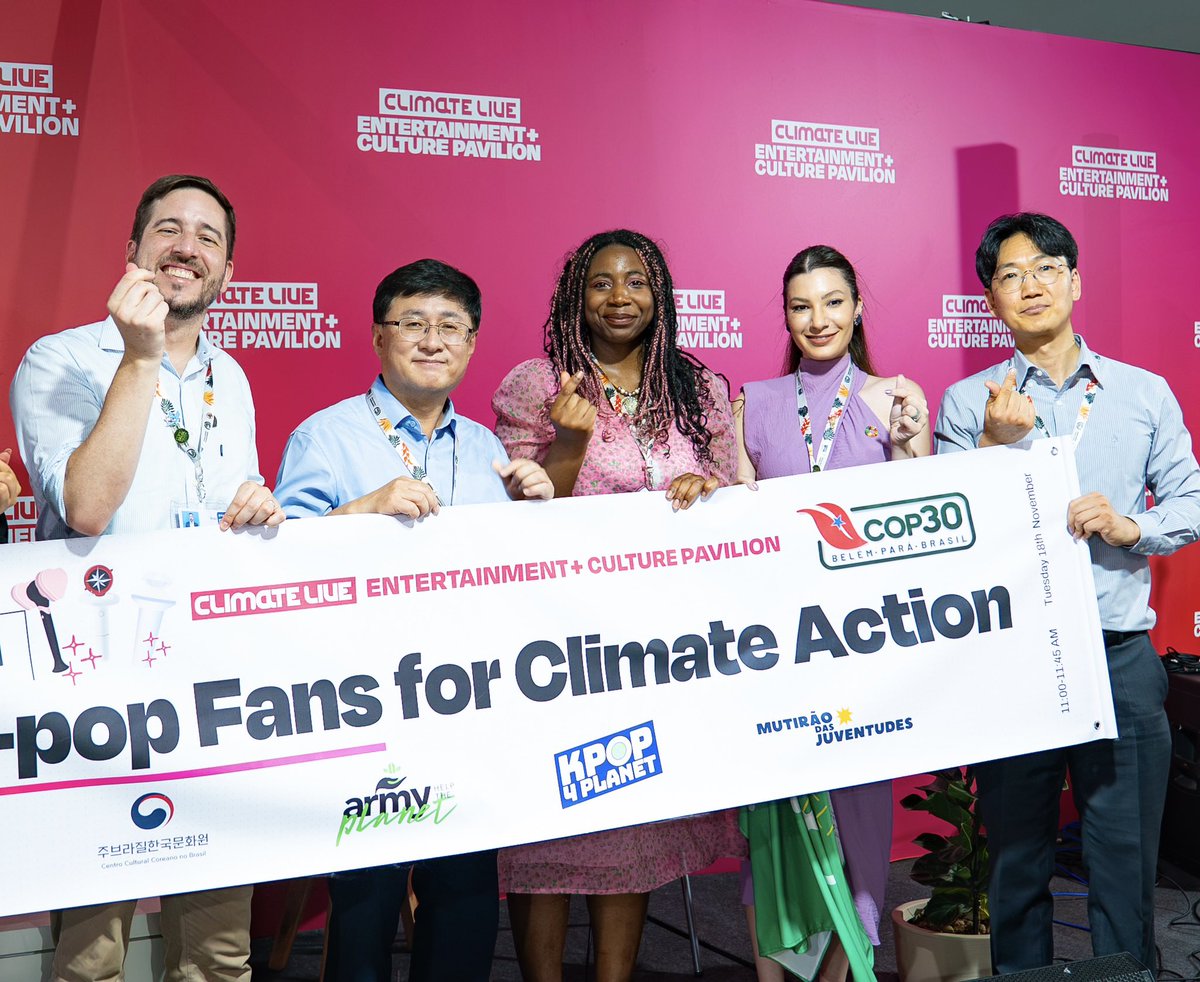 ARMY_HTP's tweet image. Um pouco sobre o #ArmyHTPnaCOP30:

Agradecemos o @kcc_brazil  pelo convite e oportunidade de participar desse painel destacando o poder de mobilização do ARMY em pautas climáticas, bem como o poder que a arte e a cultura possuem de mover e unir pessoas de uma forma única, sendo…