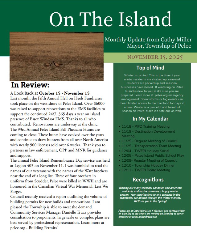 A look back and a look ahead.

What I am up to ⤵️

#peleeisland