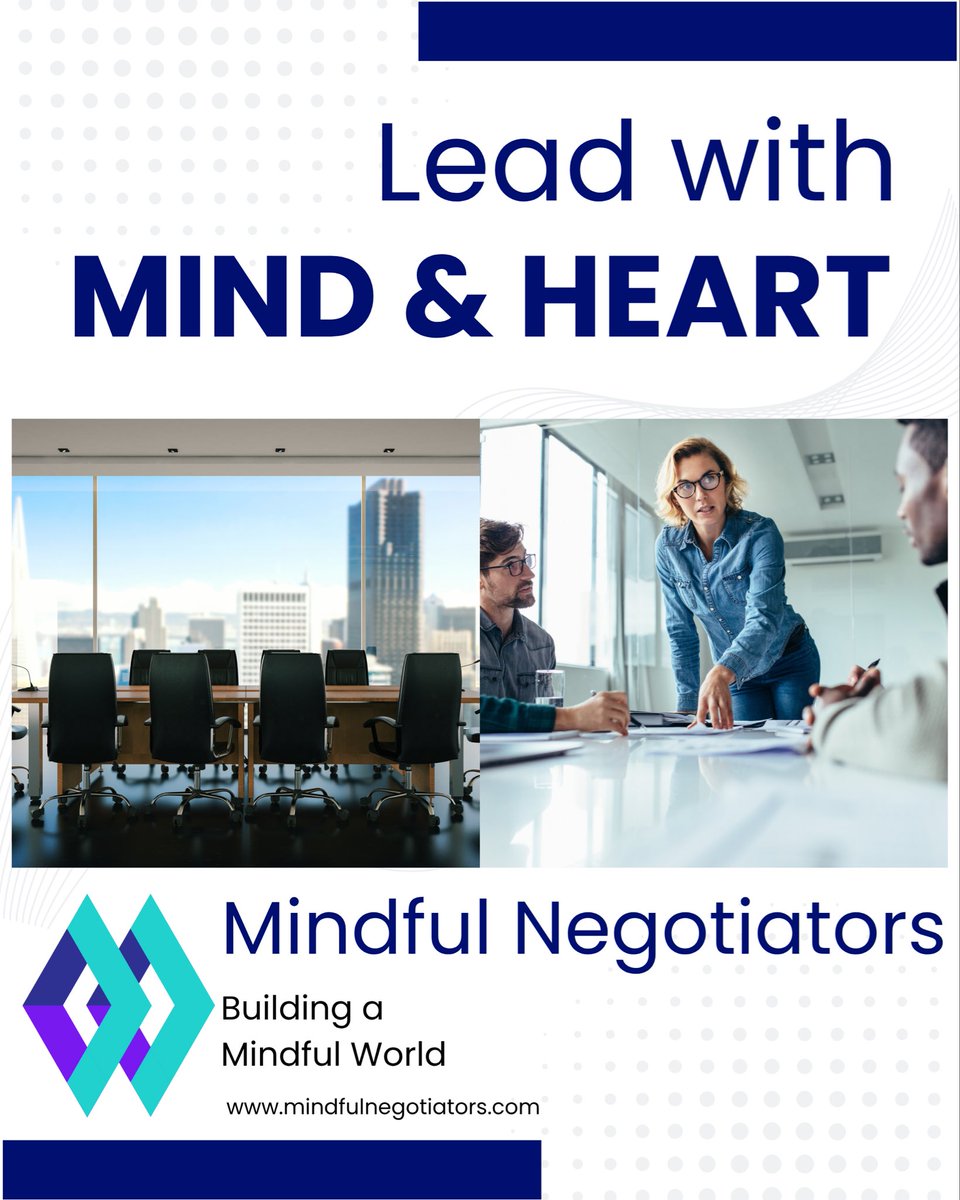 In today’s fast‑paced market, the most successful CEOs, founders, and executives know that true competitive advantage isn’t just about numbers, it’s about presence. 

MINDFUL NEGOTIATORS 
Join the movement! 

#MindfulLeadership #MindfulNegotiators #BuildingAMindfulWorld