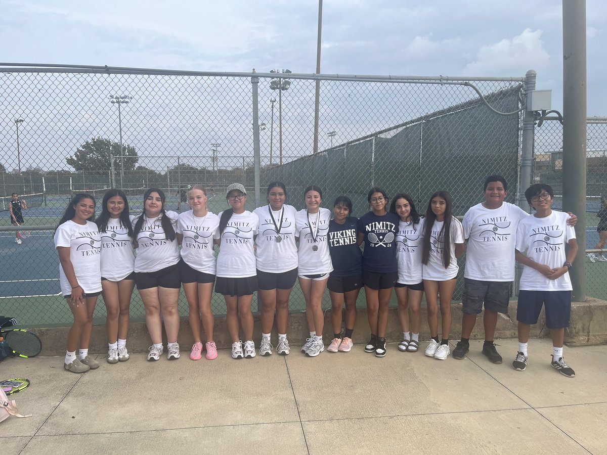 NimitzTennis's tweet photo. Great success today at the South Hills Newbie tournament!! These players have never played tennis before this year but still dominated!! Huge shout out to our Girls Doubles teams: Wendy and Melissa took 2nd overall and Elysha and Yisel won consolation championship!! https://t.co/EVqy6IMISd