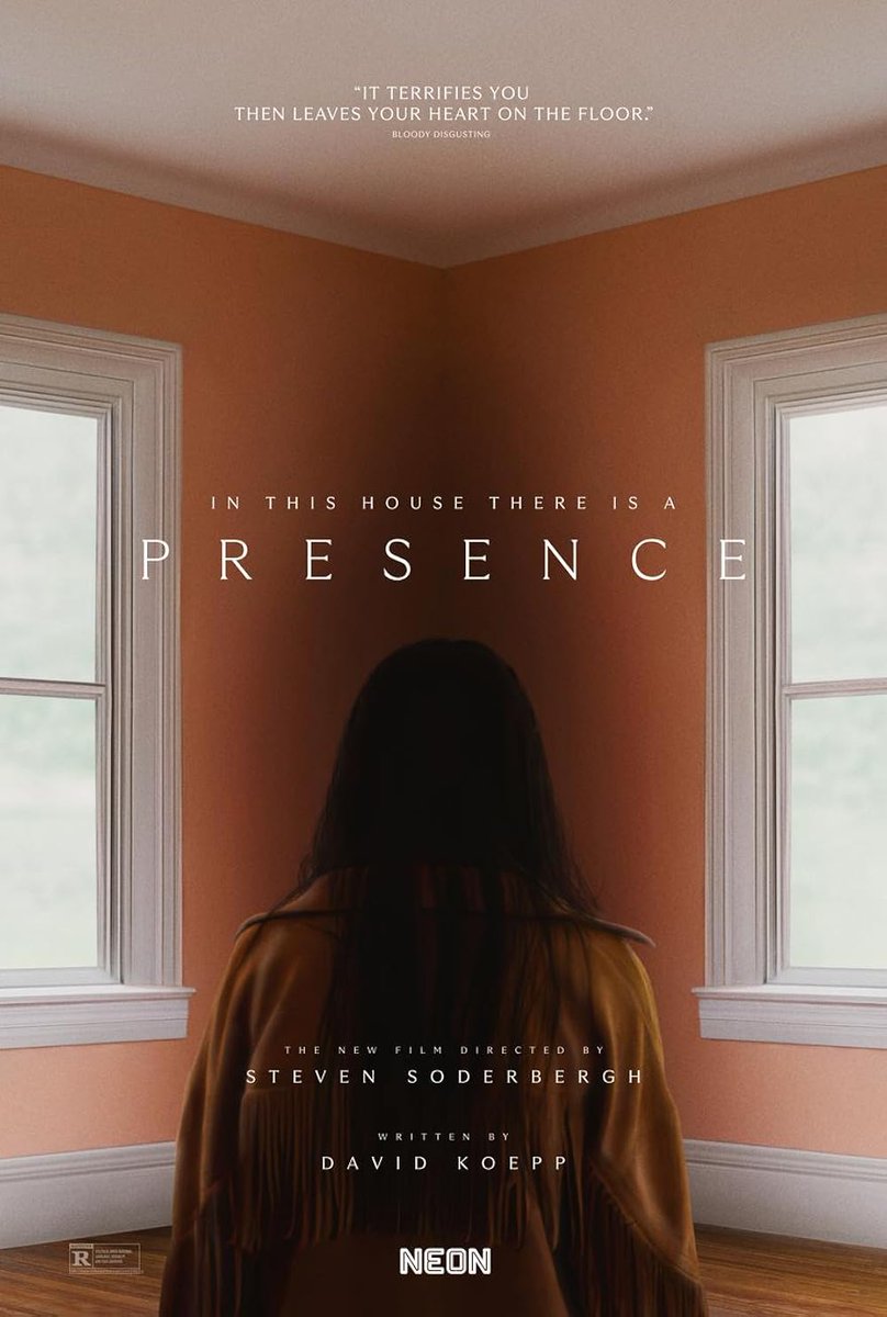 peppexv's tweet image. #Soderbergh trying supernatural horror is wild, but #Presence has a cool sad vibe. Shot from an unseen presence’s POV, it’s more mood than scares. A few clunky moments, but the tone works.

3 stars