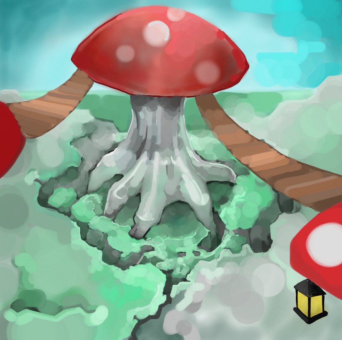 totbulletknight's tweet image. Bridges span mushroom grand; dreams bloom, shadows stand. 
Steam Page:
store.steampowered.com/app/3709990/Ta…   
Join our Discord: discord.gg/5brqJ2KaGU #gamedevelopment #IndieGameDev #boomershooter