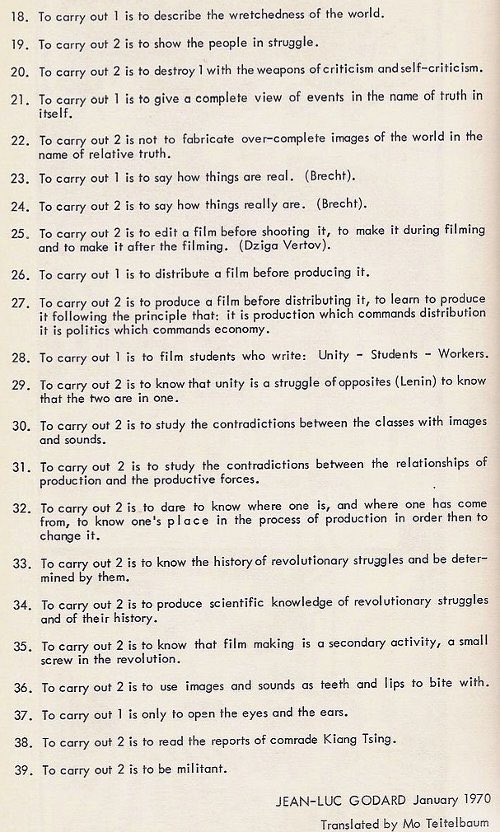 synekura_audio's tweet image. Jean-Luc Godard, &apos;What is to be done?&apos;, 1970