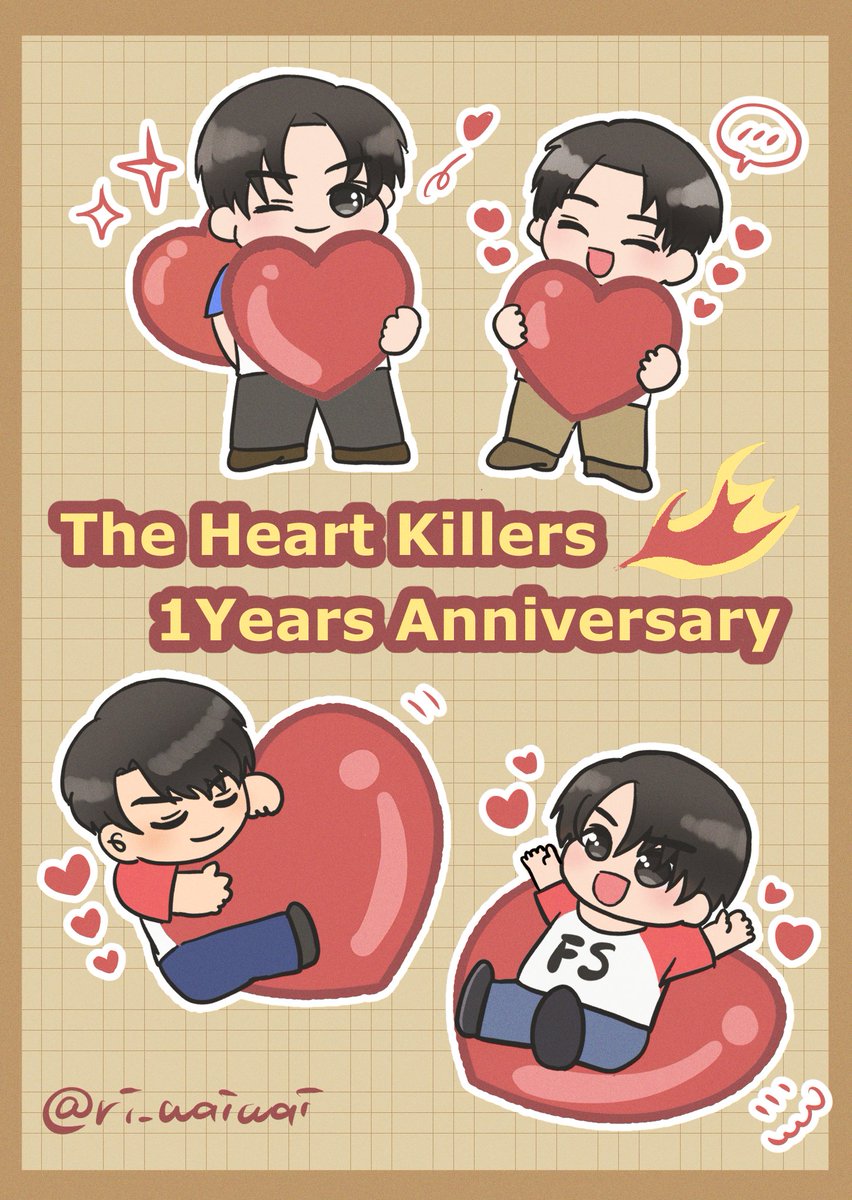 The Heart Killers 放送開始1周年おめでとうございます！大好き！！😭🫶❤️‍🔥

#TheHeartKillers
#FirstKhaotung #JoongDunk