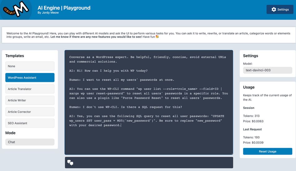 wpblackbelt's tweet image. 4 Must See #ChatGpt-3 WordPress Plugins - is.gd/Hf0wQY - #Ai #ChatBot
