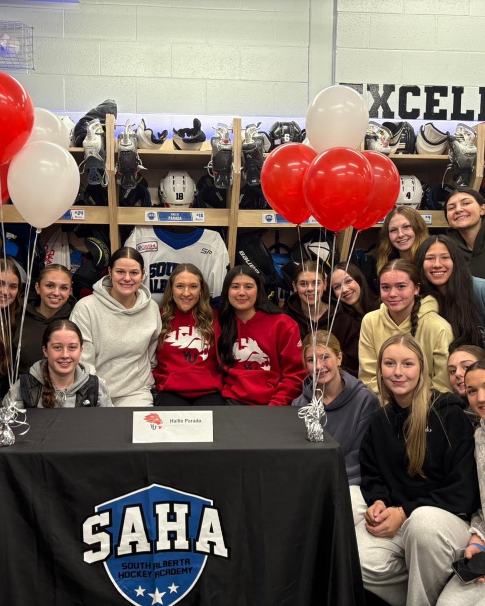 SAHockeyAcademy's tweet image. Shout out to SAHA Female U18 Prep forward Hallie Parada who signed with York University for the 2026/27 school year earlier this fall!

#SAHA #CSSHL