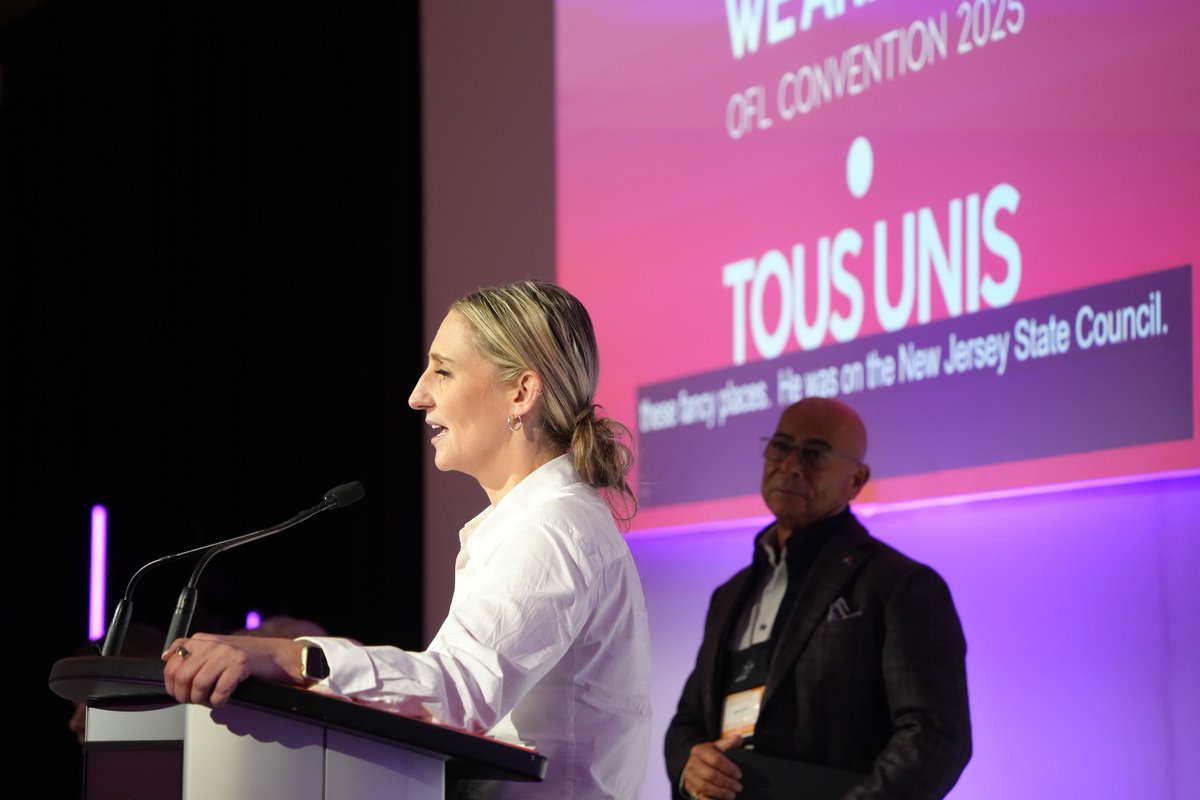 Today, ATU International President John Costa brought powerful energy to the Ontario Federation of Labour (OFL) Convention. Speaking to hundreds of delegates from across the province, he delivered a passionate reminder of the strength of our movement and the power workers hold
