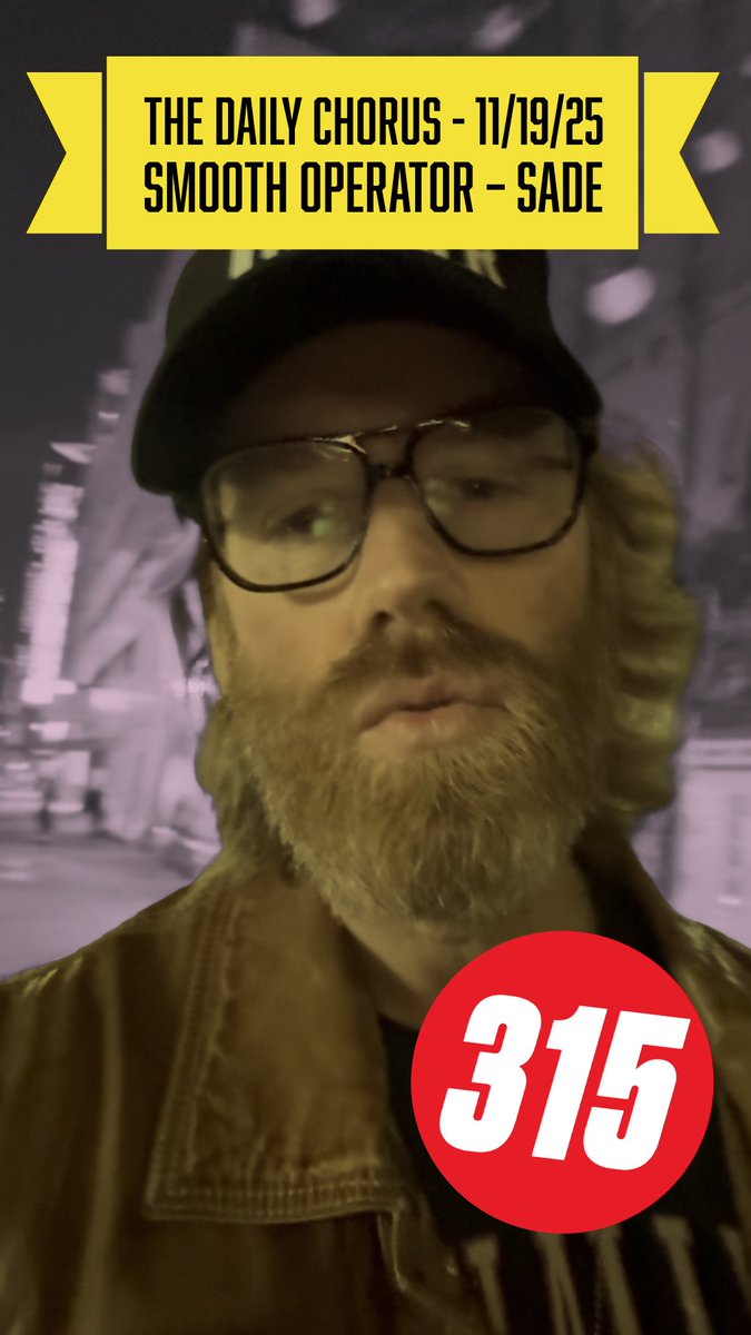 ptrckbrry's tweet image. Day 315 of singing a song every day.
Walking through NYC tonight and “Smooth Operator” randomly popped into my head… so that’s the song.
The city picks the soundtrack sometimes. 😎
#TheDailyChorus #Sade #SmoothOperator