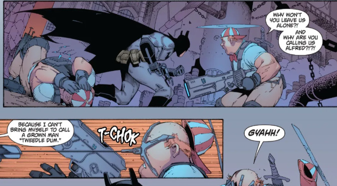 himulrai's tweet image. arkham knight is a comedy actually