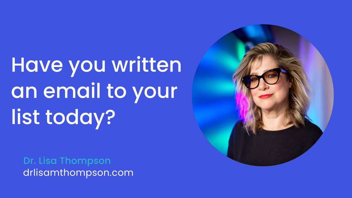 DrLisaThompson's tweet image. Want to write emails that sell? Try this formula: 1) Tell a relevant story 2) Attach a lesson 3) Elevate their thinking for the offer. Writing daily emails improves your skills. It works! #emailmarketing #copywriting