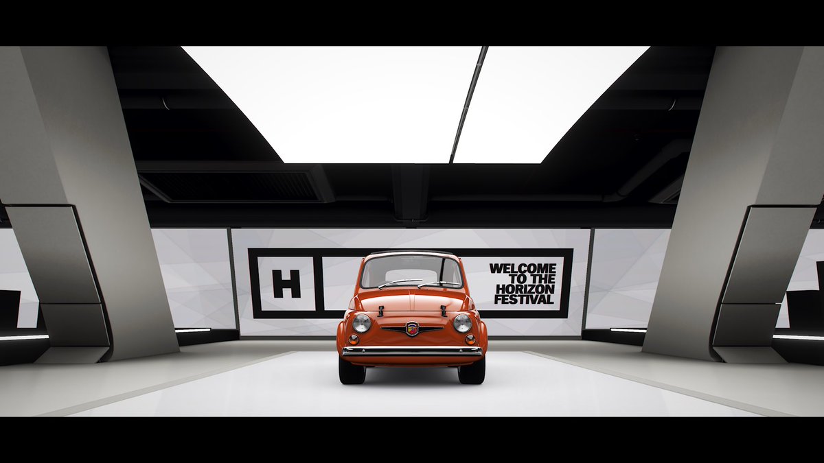 F_Type_Couger_'s tweet image. おはようございます。
今日も無理のない範囲で参りましょう🍀*゜

 #FORZAHORIZON4
アバルト 595.
ルパンカーのスポーツモデルモデル。
唯一無二の可愛さ😊