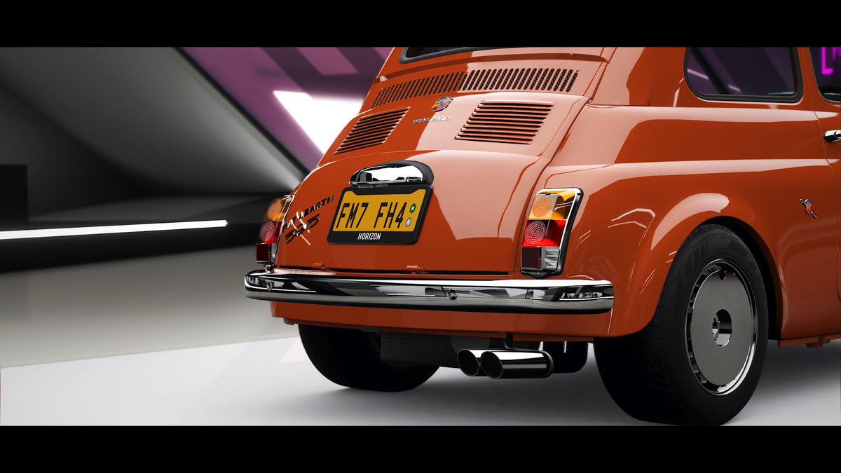 F_Type_Couger_'s tweet image. おはようございます。
今日も無理のない範囲で参りましょう🍀*゜

 #FORZAHORIZON4
アバルト 595.
ルパンカーのスポーツモデルモデル。
唯一無二の可愛さ😊