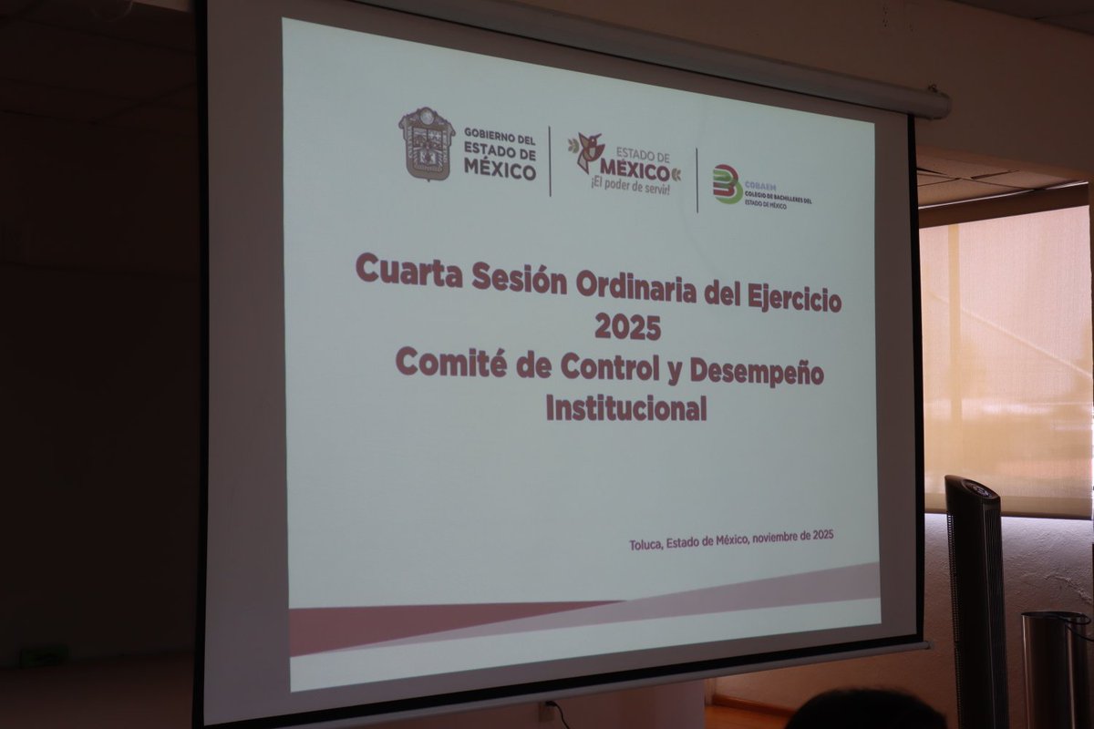 Se realizó la 4a Sesión Ordinaria del Ejercicio 2025 del COCODI, donde se revisó el avance de las metas y los logros alcanzados por el #COBAEM. ✔️

Se definieron nuevas estrategias orientadas a fortalecer la gestión y promover la mejora continua en la educación. 📚

#SomosCOBAEM
