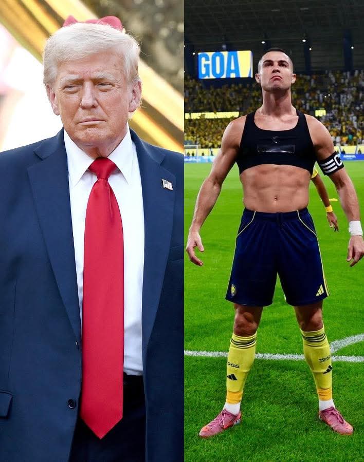 Trump and the King cr7@one love ❤️ champions