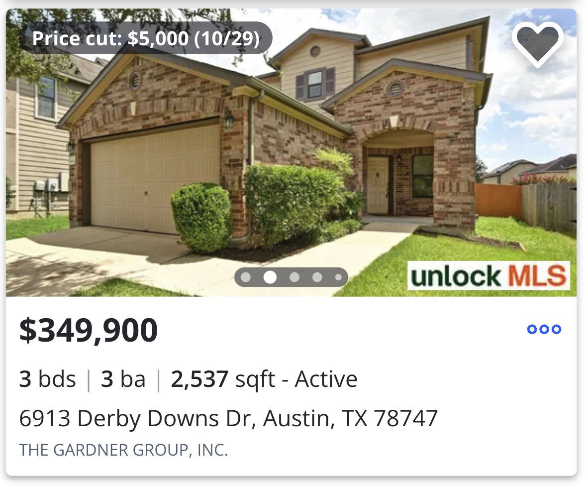kevinxu's tweet image. $350K in Austin:
a real home
backyard for the dog to run
wife happy, kids get their own rooms
you made it

$350K in SF:
a dorm room with a mortgage
cant go out at night
you get depression