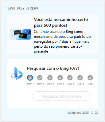 blendorcaio's tweet photo. @YgorSan120 @augustomasetti @GupsBR @PastorXbox Eu fiz com o app do bing, com o safari e no edge do computador, só fica assim 😣 mais no edge na barra do rewards agora aparece ele, mais não contabiliza, tem que esperar? https://t.co/XwLMDiCqAn