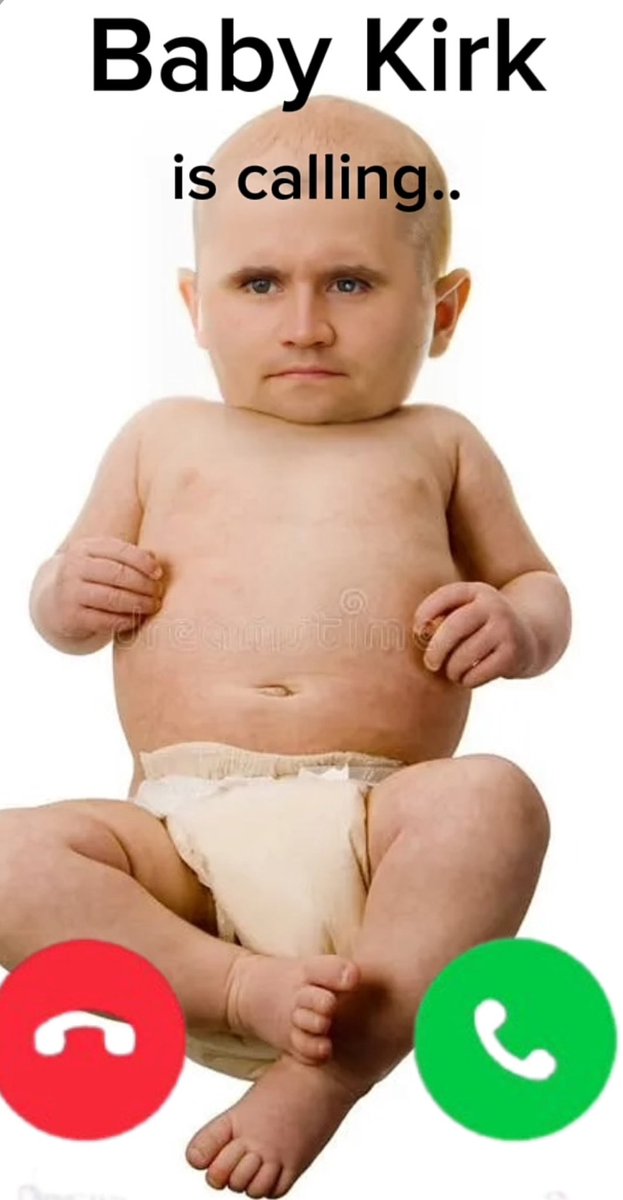 jotchually's tweet image. baby kirk is calling, will you pick up?