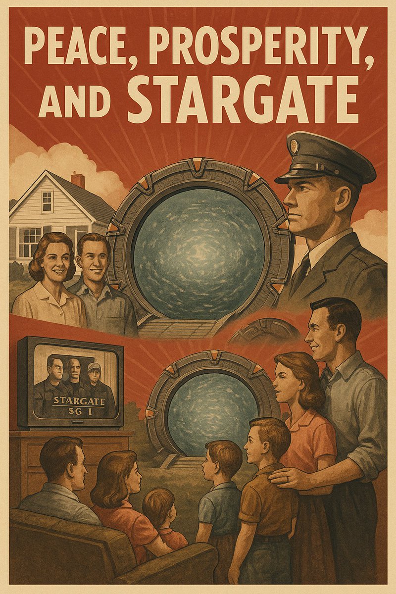 Stargate returning is a sign things are turning around

Stargate SG1 aired from 1997-2007, a time of relative peace and prosperity

Then we had darkness, the great recession, a pandemic, and...no Stargate

Stargate is our sign that peace and prosperity is here