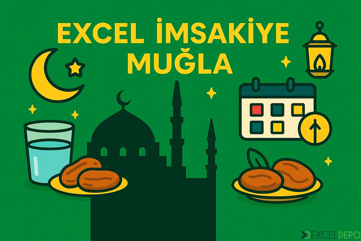 ExcelDepo's tweet image. exceldownload.net/excel-imsakiye… 
Excel İmsakiye Muğla Ramazan ayı için sahur ve iftar vakitlerini kolayca takip etmeye yarayan şablon içermektedir 

exceldownload.net/excel-imsakiye…