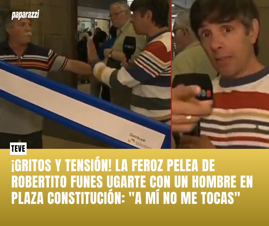 SE AGARRARON FEO😬💥 Una vez más, el cronista protagonizó un momento que causó todo tipo de reacciones. 

👀Mirá el video: paparazzi.com.ar/teve/gritos-y-…