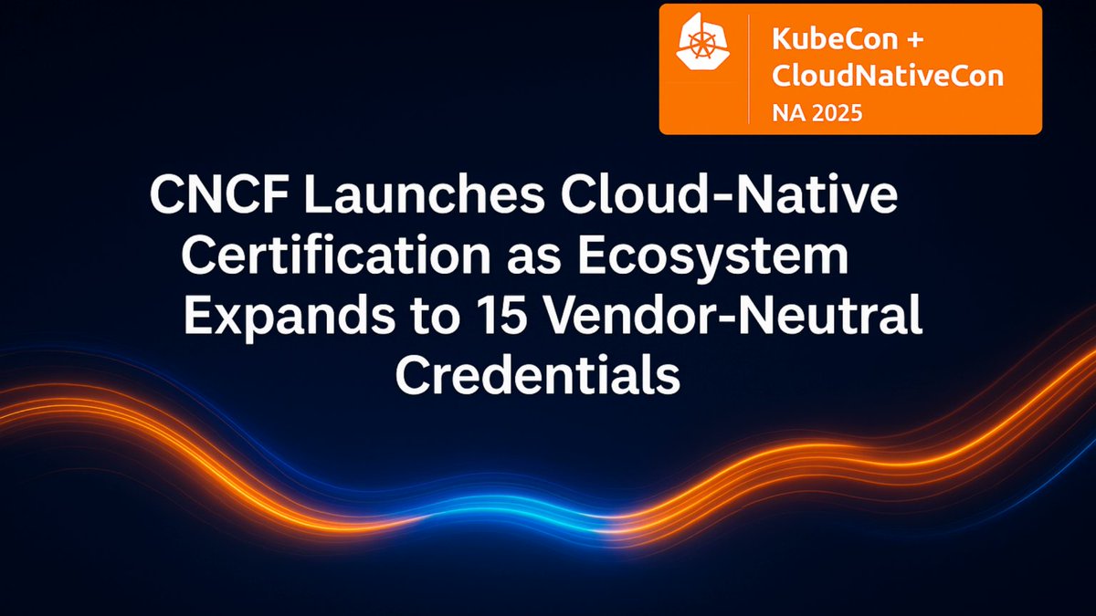 Eff_Connected's tweet image. CNCF rolls out the CNPE — its first new hands-on exam in 5 years 🔧🎓
🔥 Real-world tasks
📊 Psychometric validation
🌐 Now 15 vendor-neutral cloud-native certs
🕸️ CKNE = a CCNA-style Kubernetes networking credential

#CNCF #KubeCon #Kubernetes #CloudNative #TheLinuxFoundation