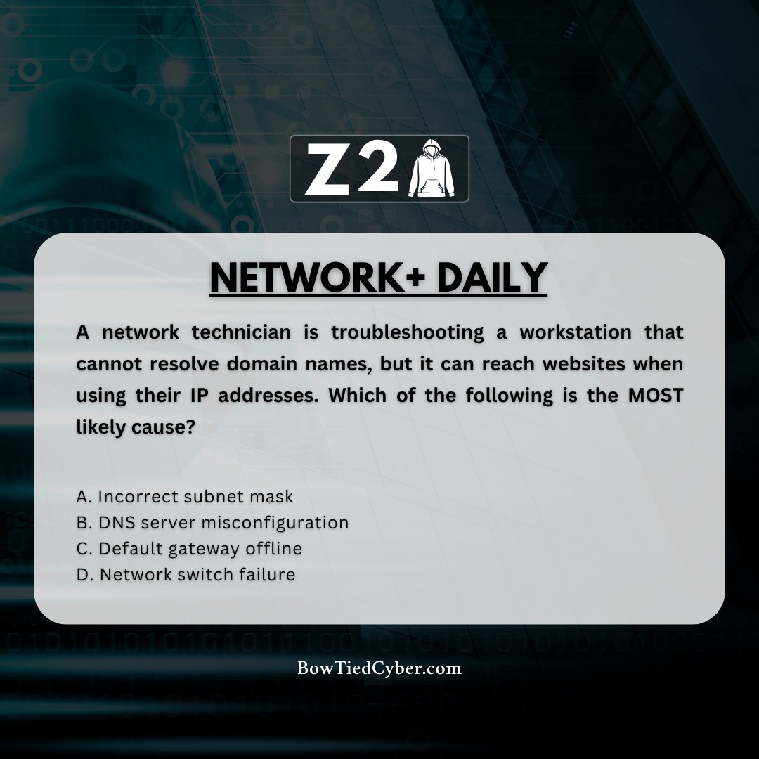 BowTiedCyber's tweet image. NETWORK PLUS DAILY