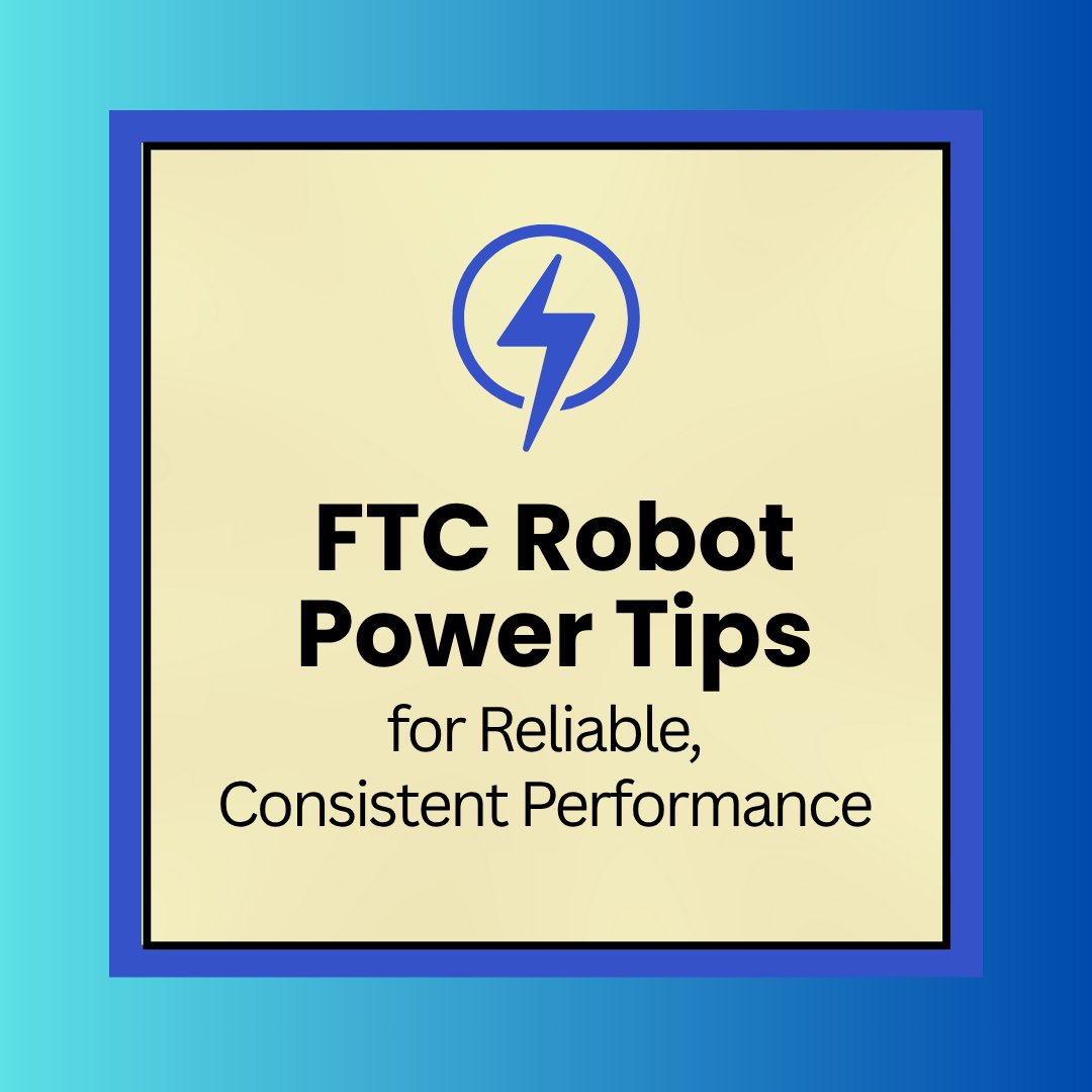 StudicaRobotics's tweet image. ⚡Consistent power = consistent performance.  Our FTC #robot #power tips cover the fundamentals teams often overlook, including battery health, wiring quality, servo loads, and hub management. Read now 👉 studica.com/blog/ftc-robot… #DECODE #robotics