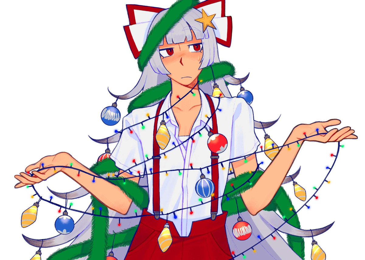 RAISLOPFEST's tweet image. christmas tree mokou idk