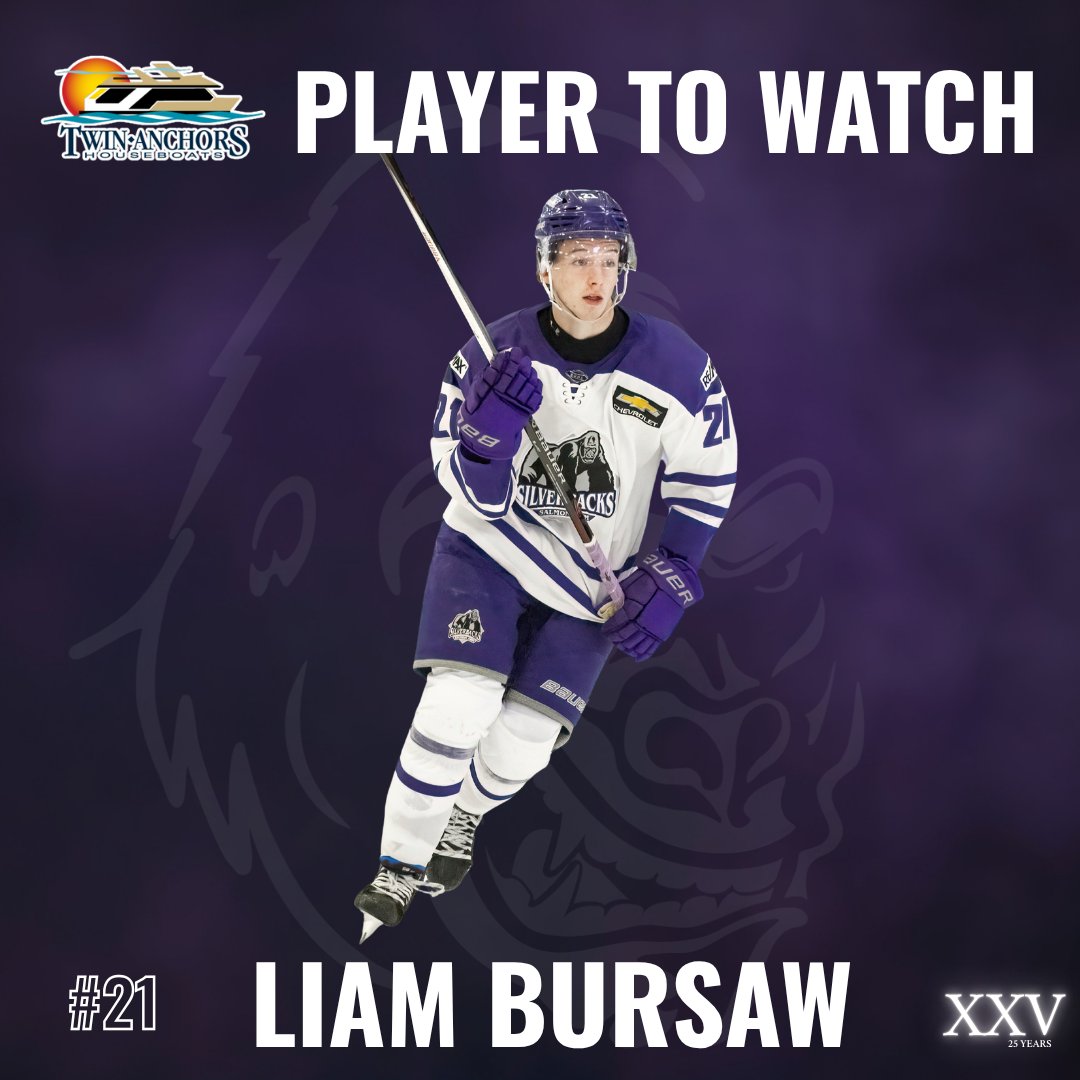 SASilverbacks's tweet image. Tonight&apos;s Twin Anchors Houseboat Vacations Player to Watch is Liam Bursaw!

Bursaw is leading the team with 7 goals and is tied for the lead in points with 12! Liam scored both goals in a 2-1 win over Trail the last game out!