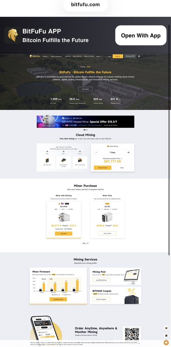 RashDripboyyyy's tweet image. BITFUFU is a total crypto scam. If your capital is trapped by this platform, message me! I have a fund recovery solution waiting. Don&apos;t hesitate to make contact. #BITFUFU #Cloudmining #CloudminingScam