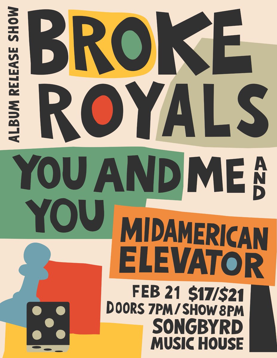 DC! 📣 Album release show on 2/21 with our pals You + Me + You (DC) and Midamerican Elevator (CHI) at 
<a href="/SongbyrdDC/">Songbyrd Music House</a>. This night of premium rock &amp; roll is not to be missed, see you there!!