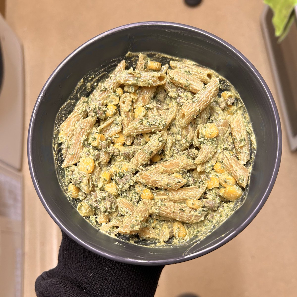 silverredeats's tweet image. Beef &amp;amp; pesto chickpea penne! Yums
