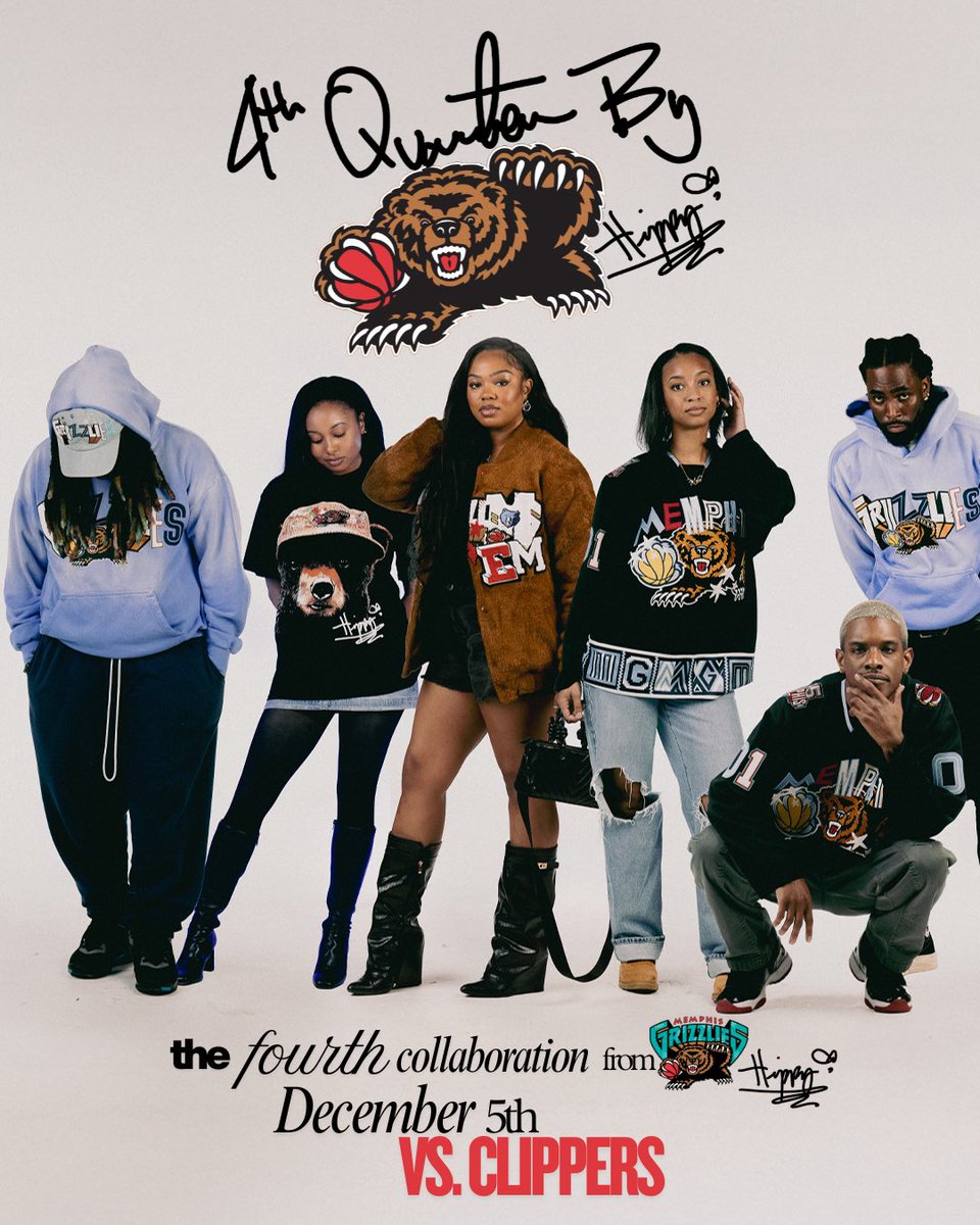 hippyisgood's tweet image. my best collection, 4th quarter - the fourth collaboration between hippy and @memgrizz dec. 5th 🐻
