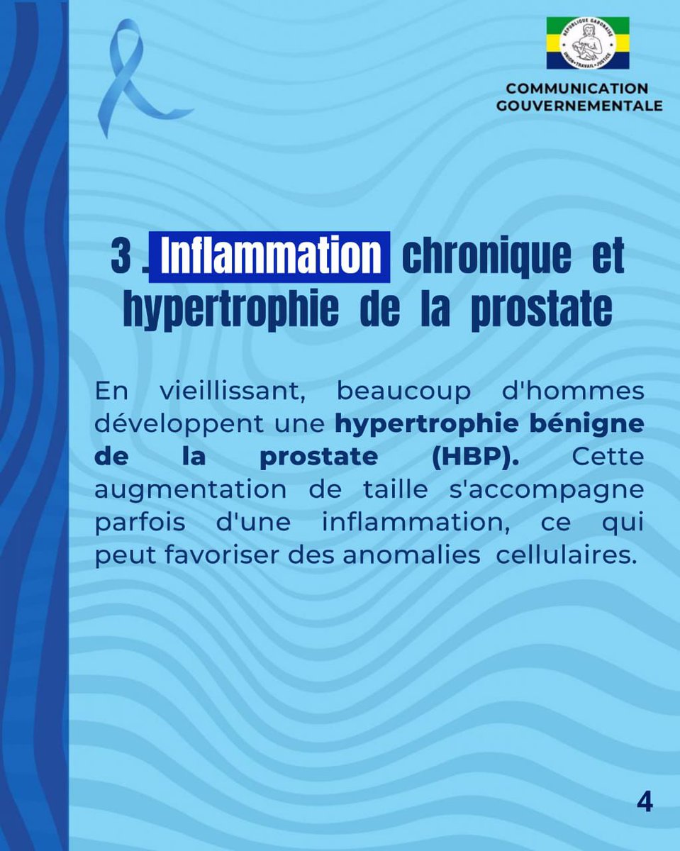 [NOVEMBRE BLEU 2025]

Pourquoi le cancer de la prostate touche-t-il les hommes à un âge avancé ? Découvrez, à travers ce carrousel, les principales raisons pour lesquelles cette maladie apparaît souvent après 50 ans.

#ComGouv #communicationgouvernementale