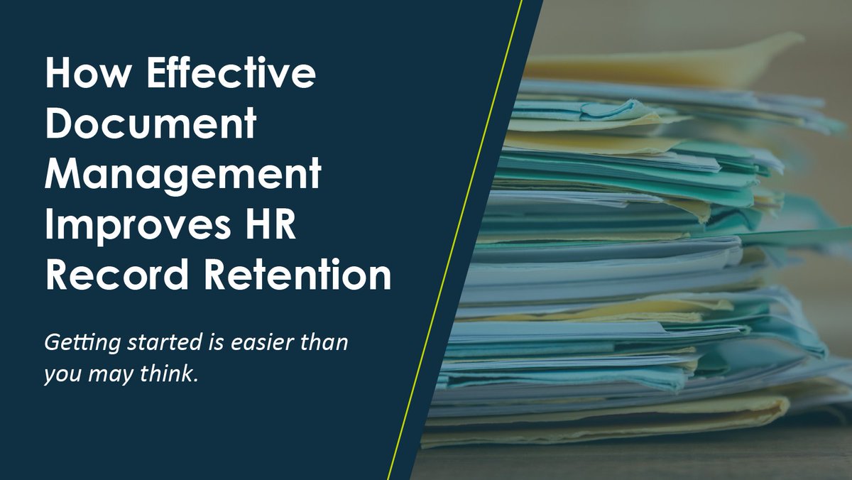MetaSource's tweet image. Proper HR record retention ensures compliance and smoother operations.

Learn how you can achieve these benefits with effective HR document management 👉 hubs.la/Q03QN-Qn0

#HRDigitalTransformation #RecordRetention