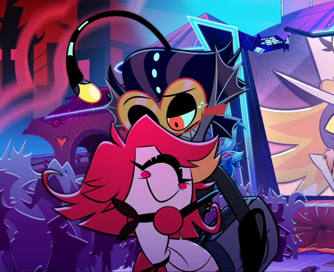 psiquenat's tweet photo. Fuck Romeo and Juliet, I want what these two have ✨

#HazbinHotel #hazbinhotelseason2 #niffty #baxter https://t.co/Ea6zoet0zk
