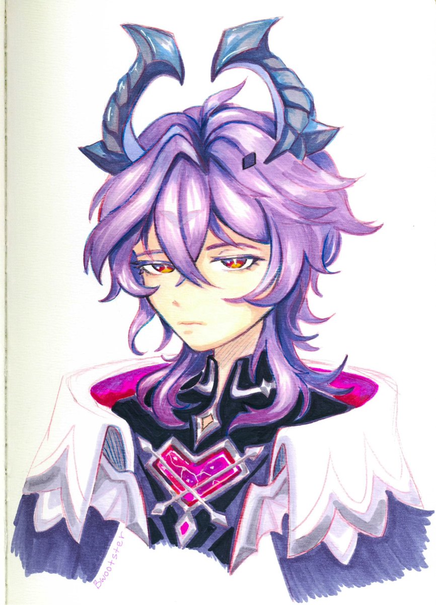 bwootster's tweet image. Sketchbook durin :)
#Durin #GenshinImpact