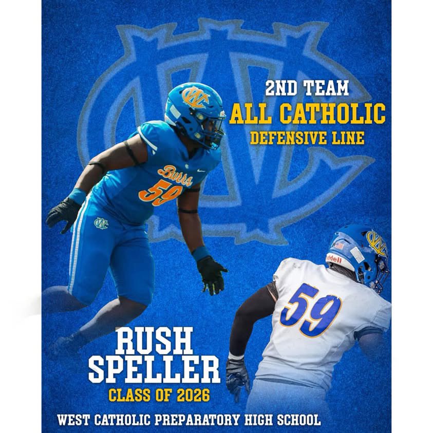 rushspeller's tweet photo. Proud to be 2nd team all Catholic! https://t.co/cssPHmgTL0
