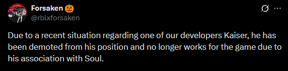 SirBlobbious's tweet photo. @rock1maru Okay well this just shows me that this management team will only backtrack on their morale compass as soon as the community gets pissy about it 👍👍👍👍 https://t.co/pTngWyBKQW