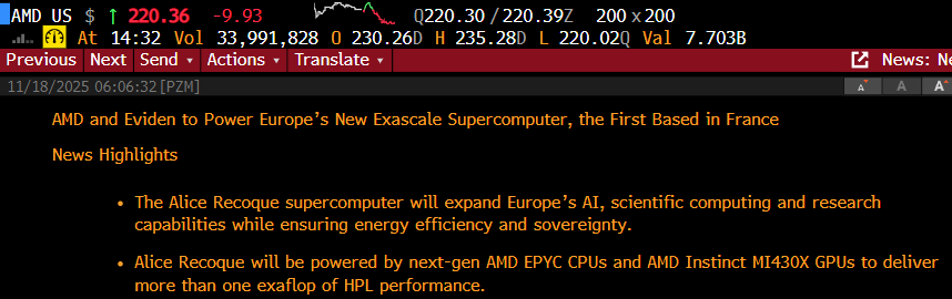 0rangeCru5h's tweet image. $AMD is going to power a new Exascale SuperComputer 
Wait, we still need super computers? 
Well, according to #Claude 
GPU based AI Datacenters are not good for other tasks

Translation: If the AI Token demand doesn&apos;t come through, it&apos;s a really big waster