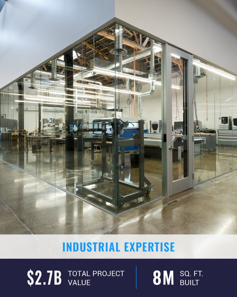 With industrial and manufacturing projects, there are no room for delays. With 8M+ sq. ft. delivered, Skyline plans precisely, coordinates proactively, and keeps teams aligned to deliver production spaces on time.