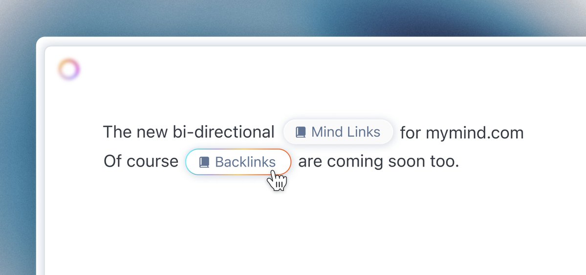 mymind's tweet image. Start building your own knowledge tree 🌳
