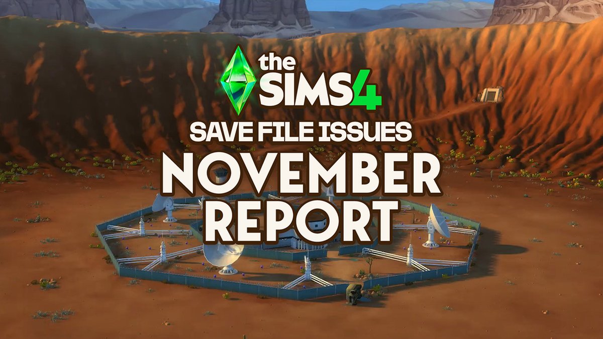 TheSimCommunity's tweet image. Official November Update on #TheSims4 Save File Issues 🔧
&amp;gt;&amp;gt; simscommunity.info/2025/11/19/off…