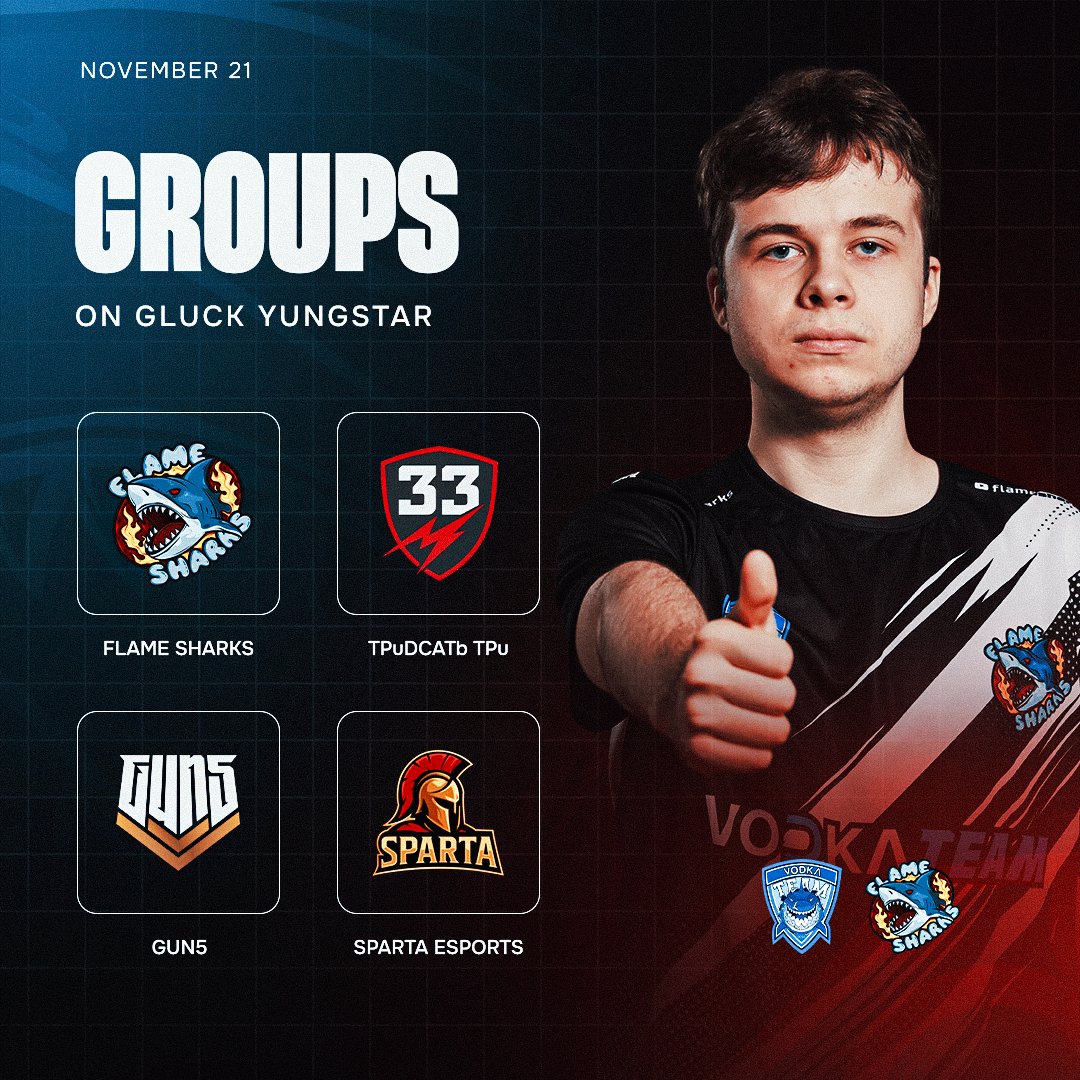 GLuck Yungstar 🤔 

The first match on November 21 against TPuDCATb TPu! Looking forward to the content 😎