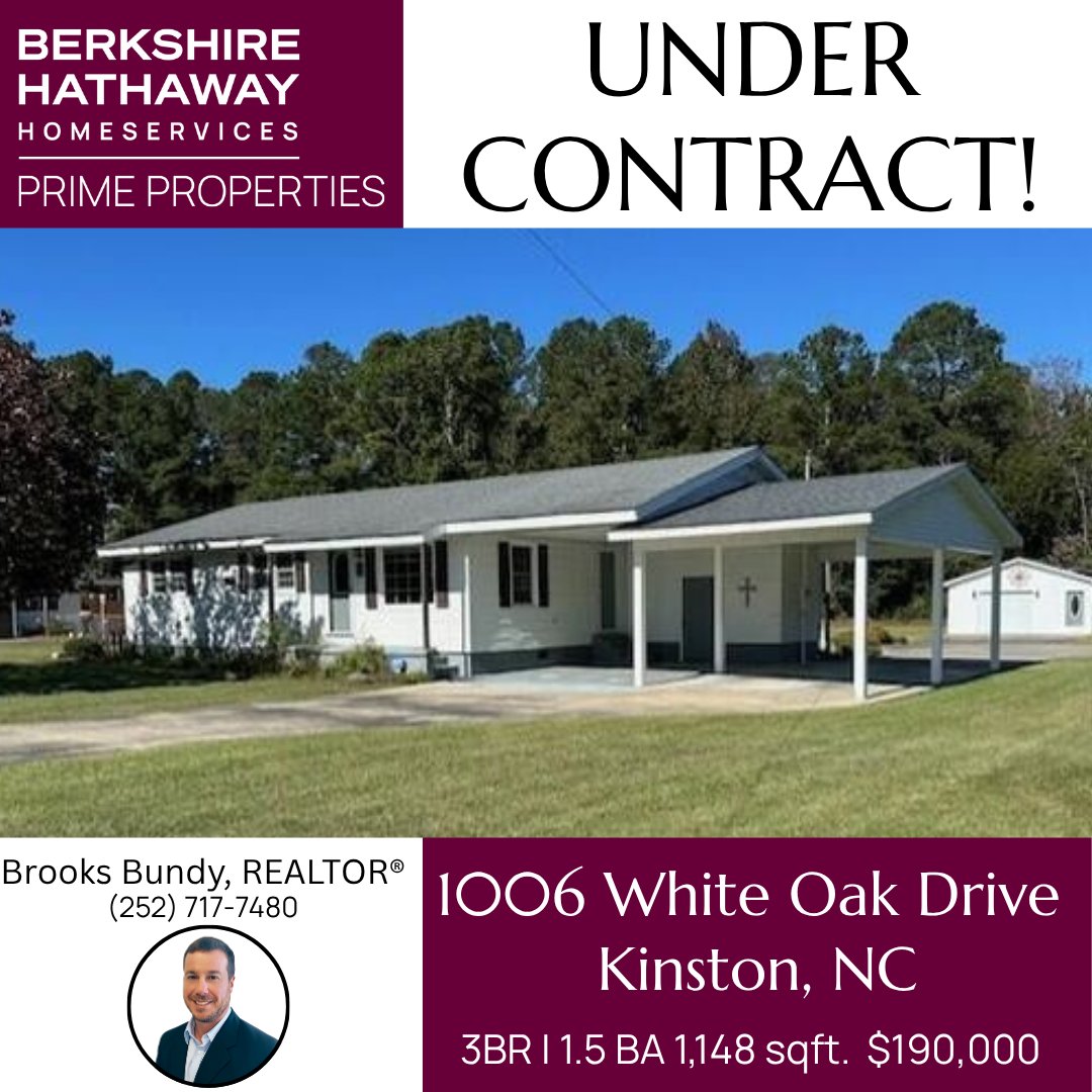 BHHSPP's tweet image. Congratulations to Brooks Bundy with Bundy Realty Group on getting this beautiful home under contract! Your dedication and hard work continue to make home buyers happy every day!
See what it means to work with a Forever Agent™. 252.321.1990
#bhhspp #berkshirehathawayhomeservices