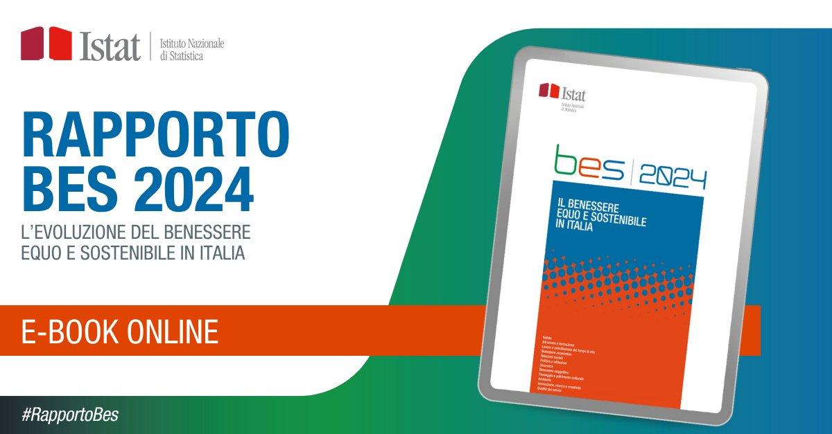 📊 È online la 12ª edizione del #RapportoBes: uno sguardo unico su come cambia l’Italia. Un quadro integrato di fenomeni economici, sociali e ambientali, analizzati con 12 domini e decine di indicatori.

👉 ow.ly/UQtk30sRnrJ

#istat